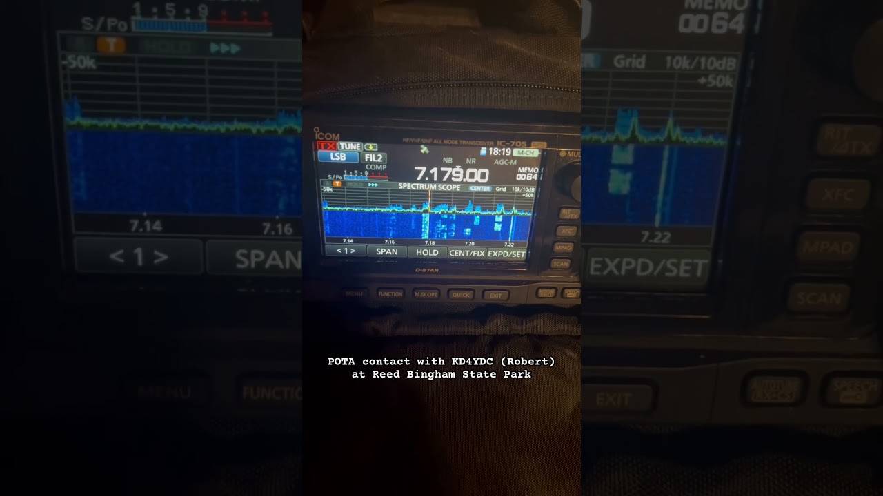 Amateur (ham) radio contact with Robert (KD4YDC) at Reed Bingham State Park from Fayetteville, GA Amateur (ham) radio contact with Robert (KD4YDC) at Reed Bingham State Park from Fayetteville, GA