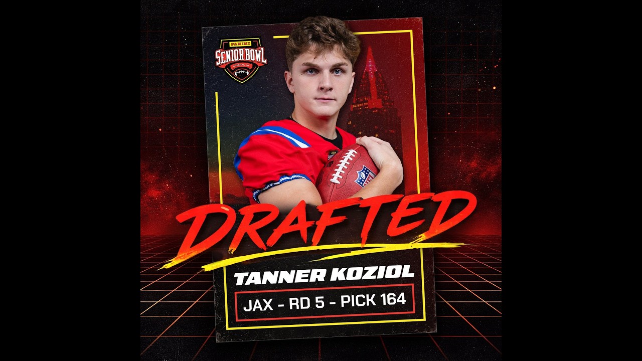 Bill Carroll-32 Picks In 32 Days-Tanner Koziol 6’6 1/2″ 247, 4.7 40, 7.02, Pick 164 of the NFL Draft
