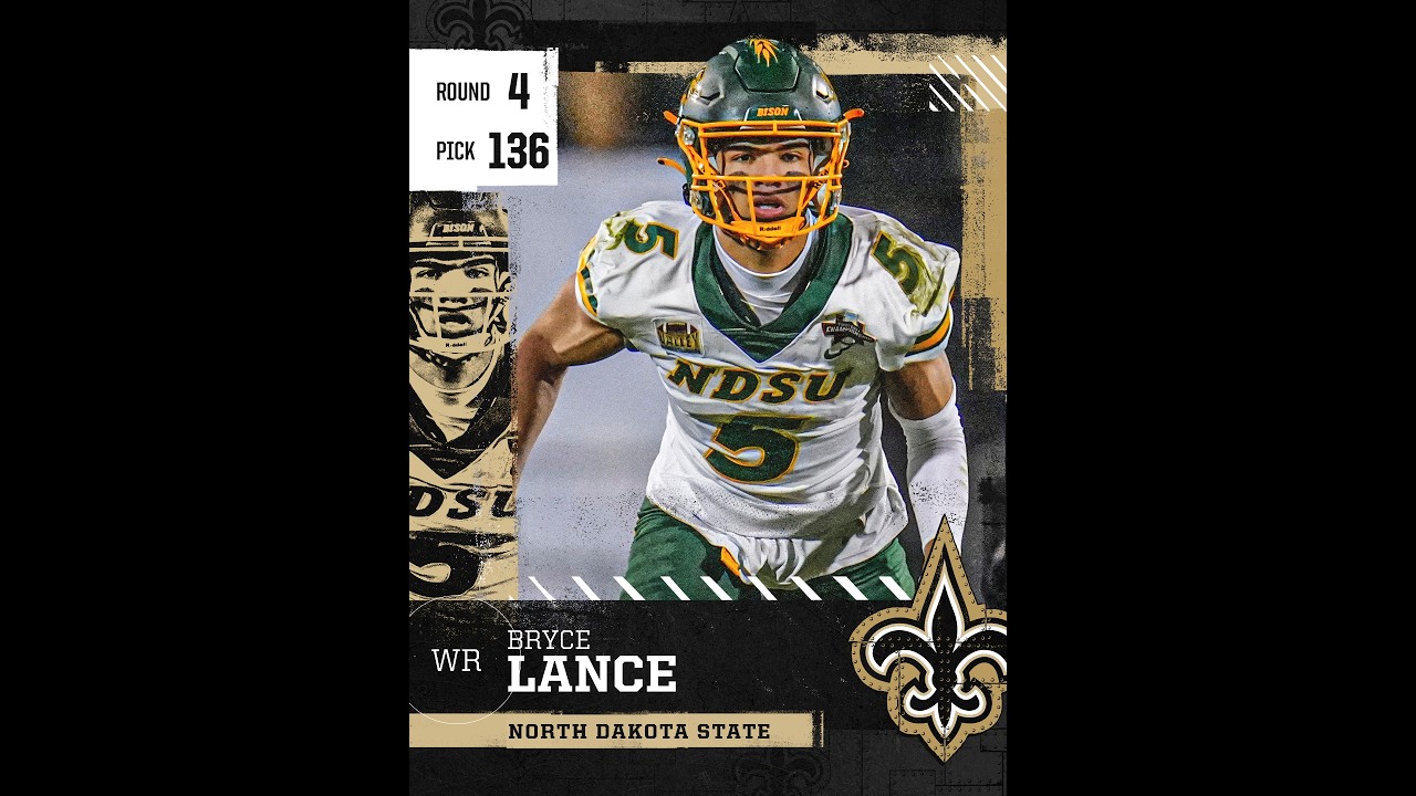 Bill Carroll’s 32 Picks In 32 Days Bryce Lance 6’3 3/8″ 204 4.34 40, NFL Draft Saints’ Pick #136