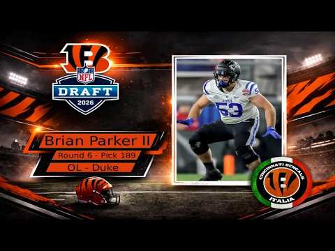 Bill Carroll’s 32 Picks In 32 Days Brian Parker II, 6’5 1/4″ 309, 5.14 40, OT/OG/C Bengals Pick #188