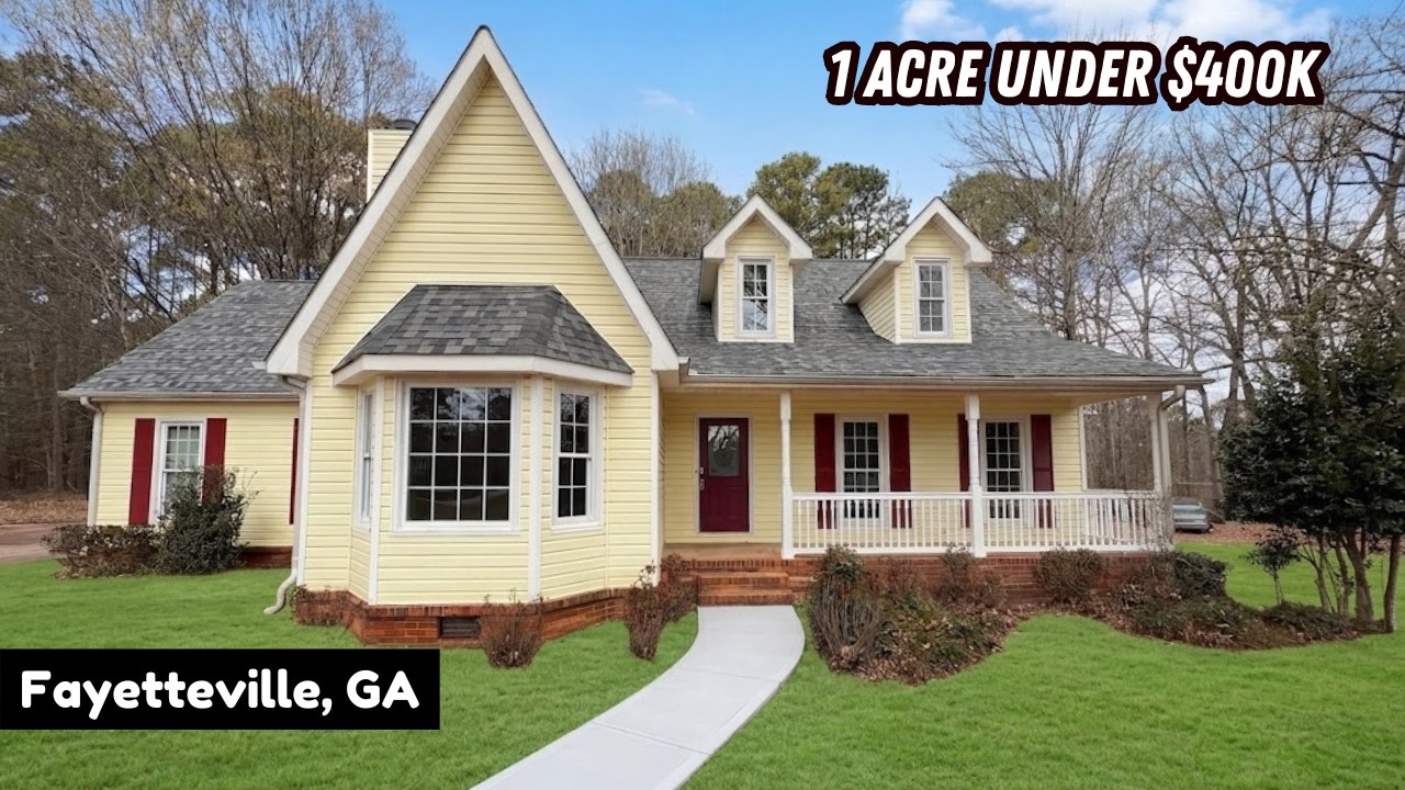 Fayetteville GA Home Tour | 4 Bedroom Home on 1 Acre Under 0K Fayetteville GA Home Tour | 4 Bedroom Home on 1 Acre Under 0K