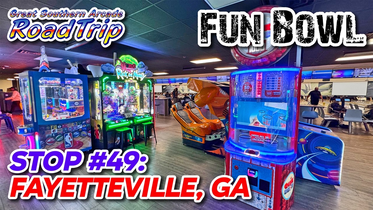 Fun Bowl, full 4K arcade tour & walkthrough (Fayetteville GA, March 2026) [RoadTrip Ep. 49]