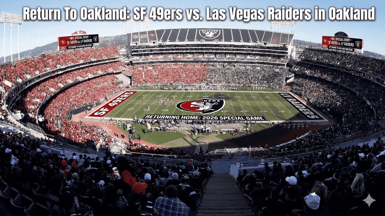 Las Vegas Raiders vs SF 49ers Game Should Be At The Oakland Coliseum Uniting NFL Past, Present Las Vegas Raiders vs SF 49ers Game Should Be At The Oakland Coliseum Uniting NFL Past, Present