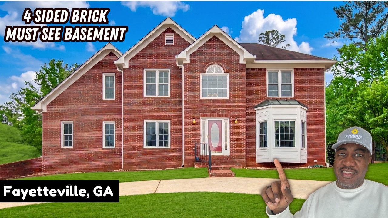 Moving to Fayetteville GA? Tour This 4-Sided Brick Home on 1 Acre Near Trilith