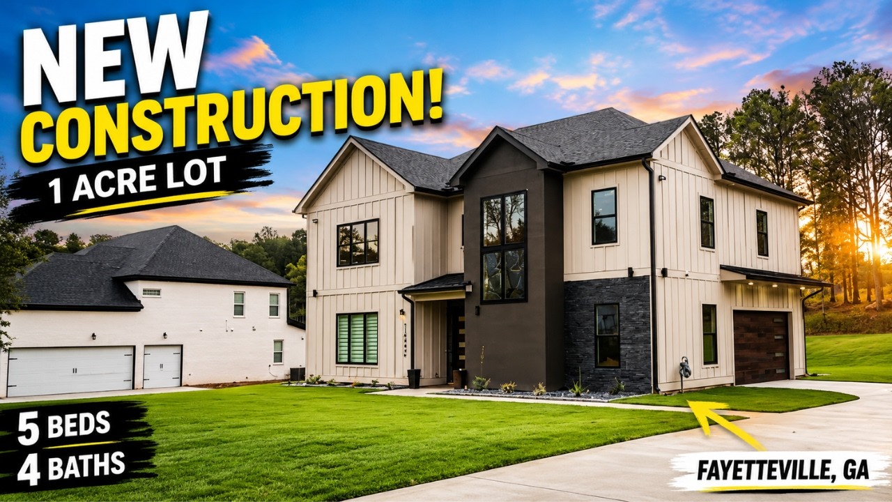 NEW Construction Homes in Fayetteville GA | Modern Luxury on 1 Acre Near Trilith
