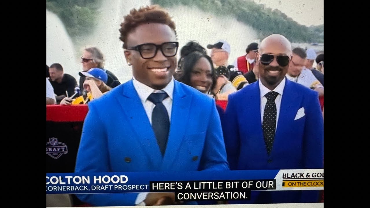 NFL Draft Red Carpet News: Colton Hood & Dad In Matching Blue Suits For 2026 NFL Draft Red Carpet