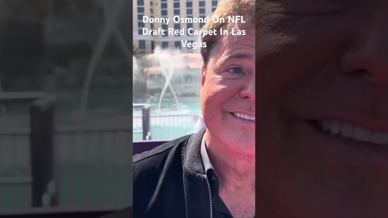NFL Draft Red Carpet News: Donny Osmond On NFL Draft Red Carpet In Las Vegas #nfldraft #vegas #nfl