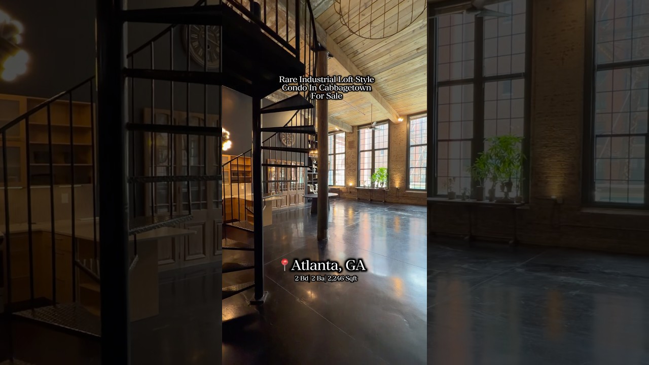 Rare Industrial Loft Style Condo For Sale In Atlanta, GA