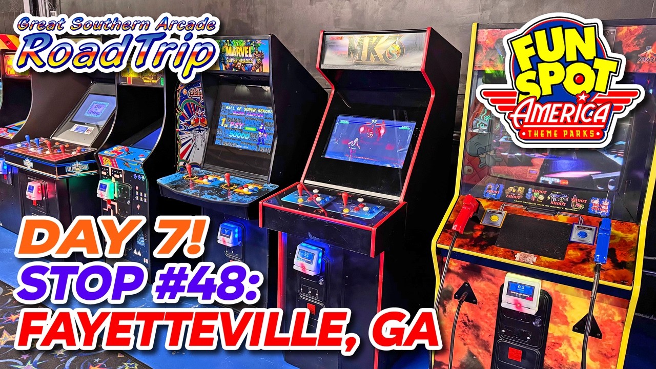 You WON’T BELIEVE what CRAZY RARE arcade cabs I found at Fun Spot America Atlanta! [RoadTrip Ep. 48]