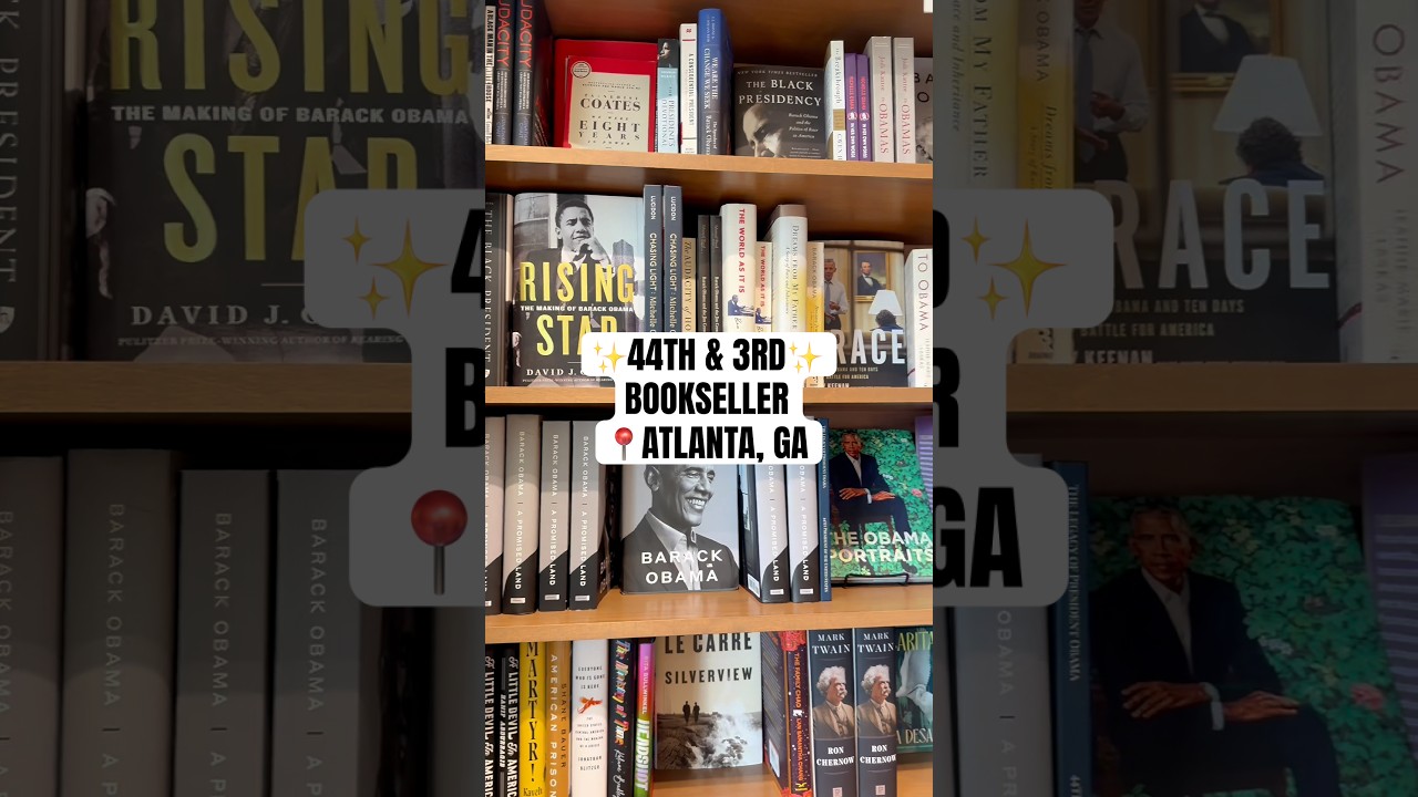 44th & 3rd Bookseller in Atlanta, GA honors President Barack Obama | Black-owned indie bookstore 44th & 3rd Bookseller in Atlanta, GA honors President Barack Obama | Black-owned indie bookstore