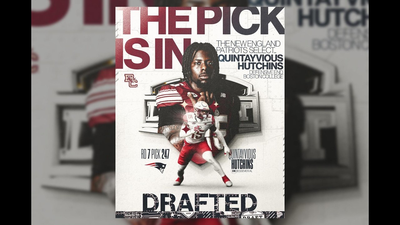 Bill Carroll’s 32 Players In 32 Days Quintayvious Hutchins 6’2 7/8″ 233 OLB, 4.74 Pick #247 Patriots