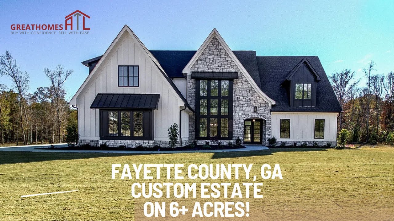 Brand New Custom Fayette County, GA Estate On Over 6 Glorious Acres! Brand New Custom Fayette County, GA Estate On Over 6 Glorious Acres!