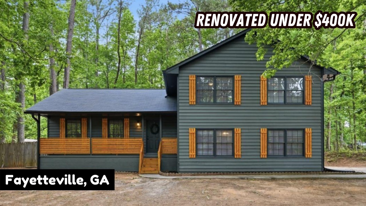 Fully Renovated Fayetteville GA Home on 1.2 Acres | Atlanta Real Estate Home Tour