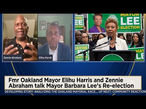 Oakland Fmr Oakland Mayor Elihu Harris & Zennie Abraham Talk Mayor Barbara Lee Reelection Oakland Fmr Oakland Mayor Elihu Harris & Zennie Abraham Talk Mayor Barbara Lee Reelection