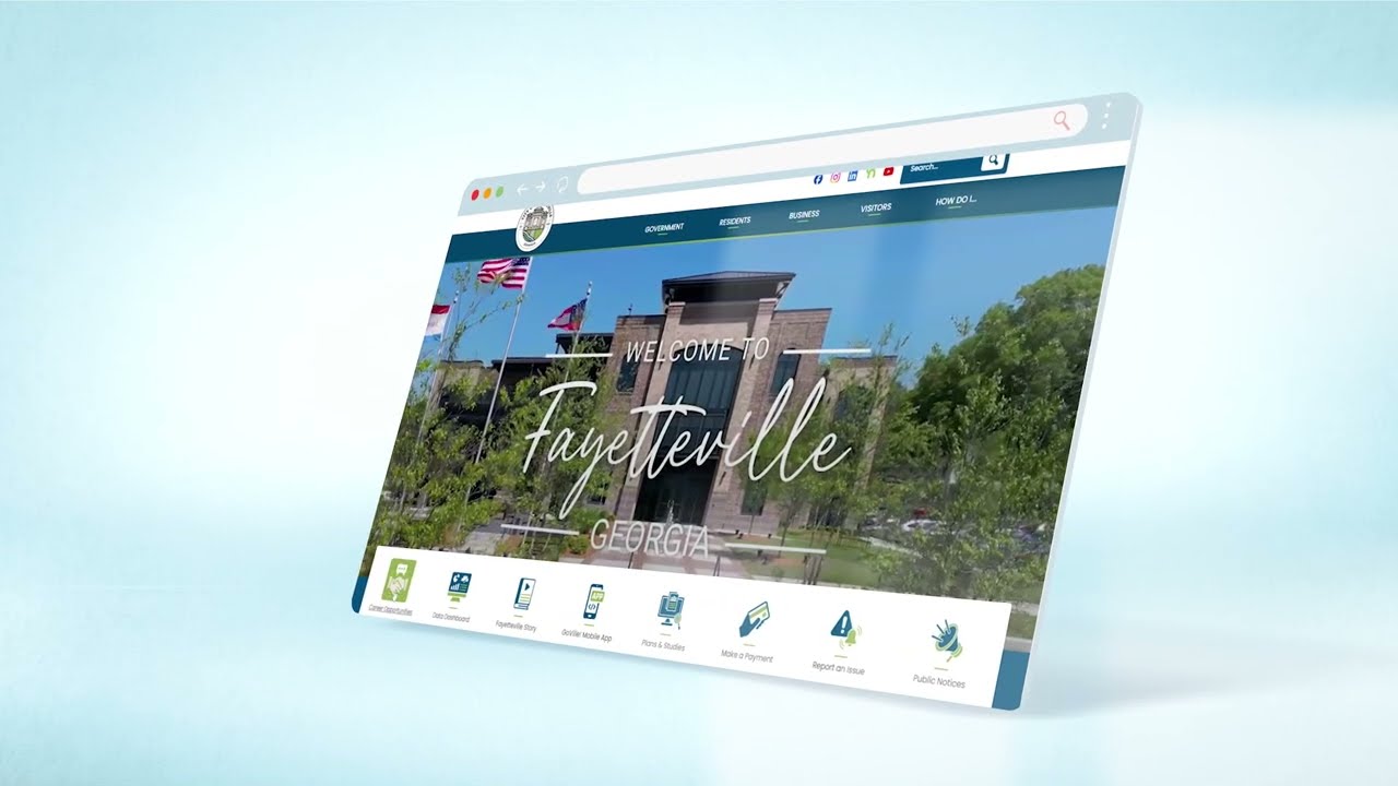 City of Fayetteville Redesigned Website