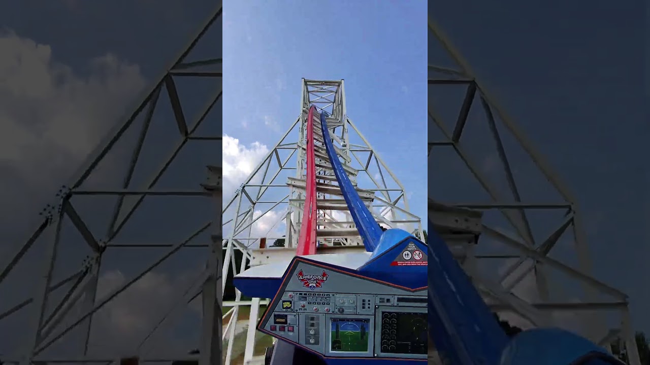 Front row POV | Ariel force One | Fun Spot America Theme Park – Atlanta | Fayetteville, GA