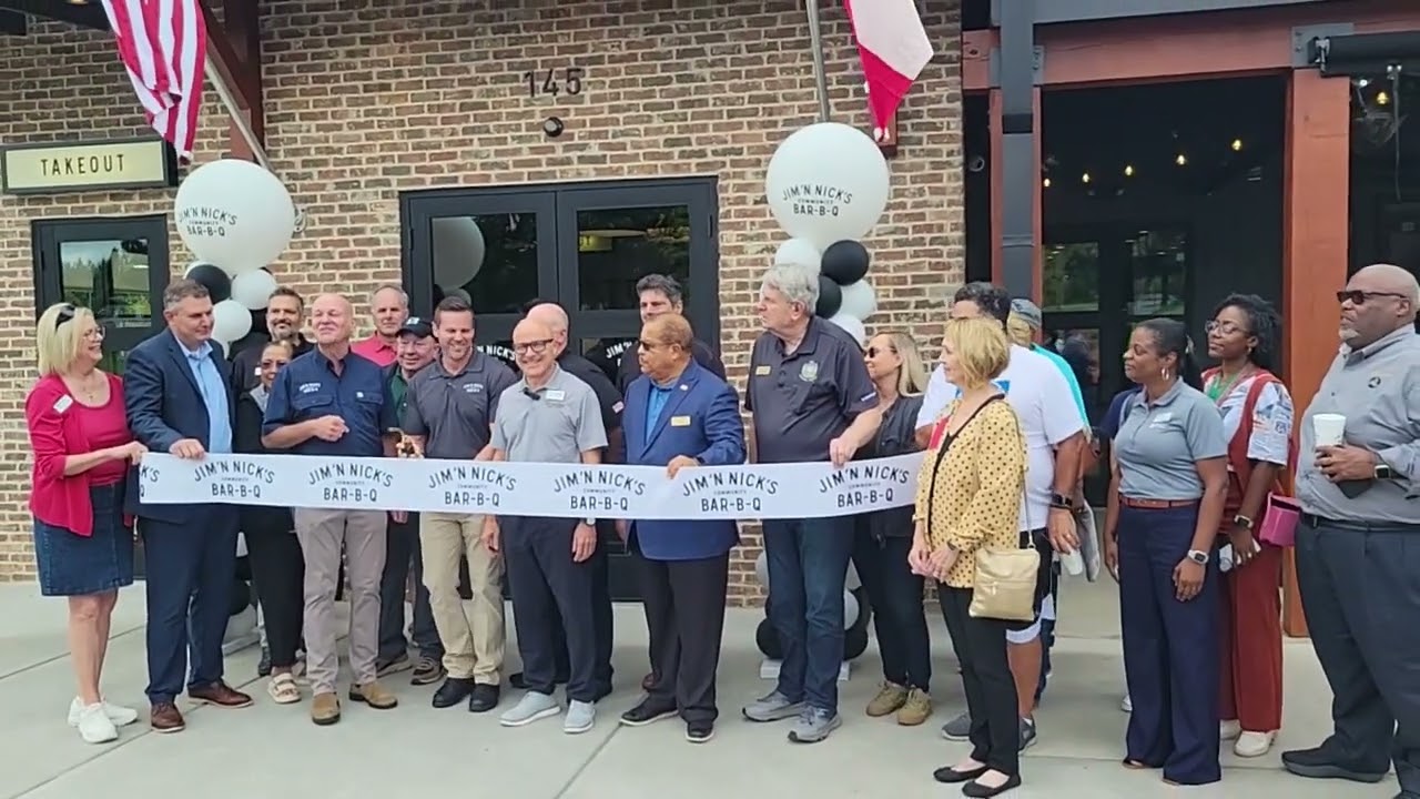 Jim N Nick’s Bar-B-Q ribbon cutting – August 6, 2025 Jim N Nick’s Bar-B-Q ribbon cutting – August 6, 2025