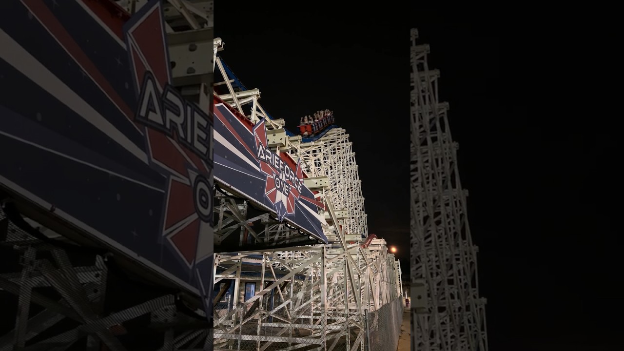 Do Not Go Gentle Into That Good Night 🚀🇺🇸🚀 ArieForce One – 8/2/26 #coaster #rollercoaster #pov