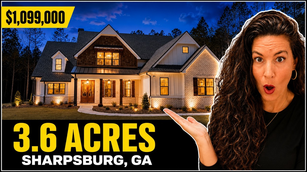 Sharpsburg GA New Construction | 5 Bed on 3.6 Acres