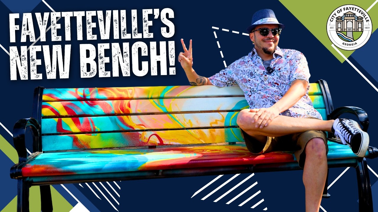 Unveiling New Public Art Bench in Downtown Fayetteville Unveiling New Public Art Bench in Downtown Fayetteville